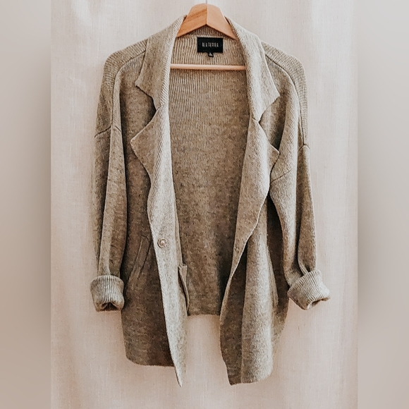 Oversize grey cardigan - Picture 3 of 5